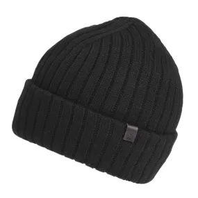 Bonnet Homme Maille Ctelée Noir