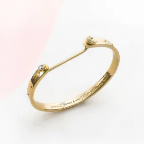 Constellation Gold Mantra Bangle