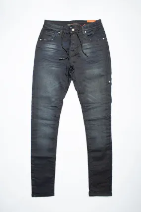 Cutty Cycle Blue-Black Coated Jeans