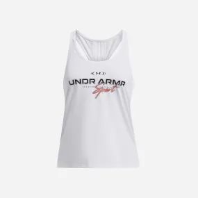 Áo Ba Lỗ Nữ Under Armour Knockout Graphic - Trắng