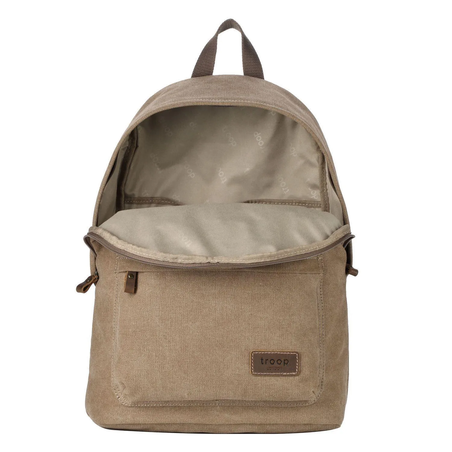 TRP0384 Troop London Heritage Canvas Backpack, Casual Daypack