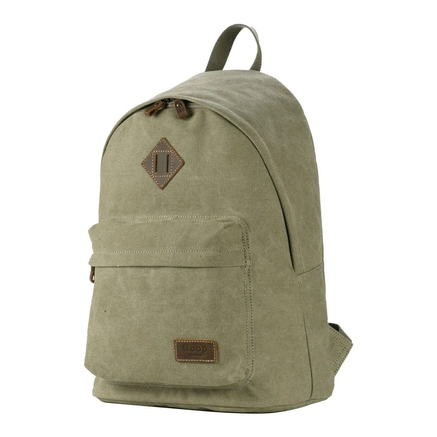 TRP0384 Troop London Heritage Canvas Backpack, Casual Daypack