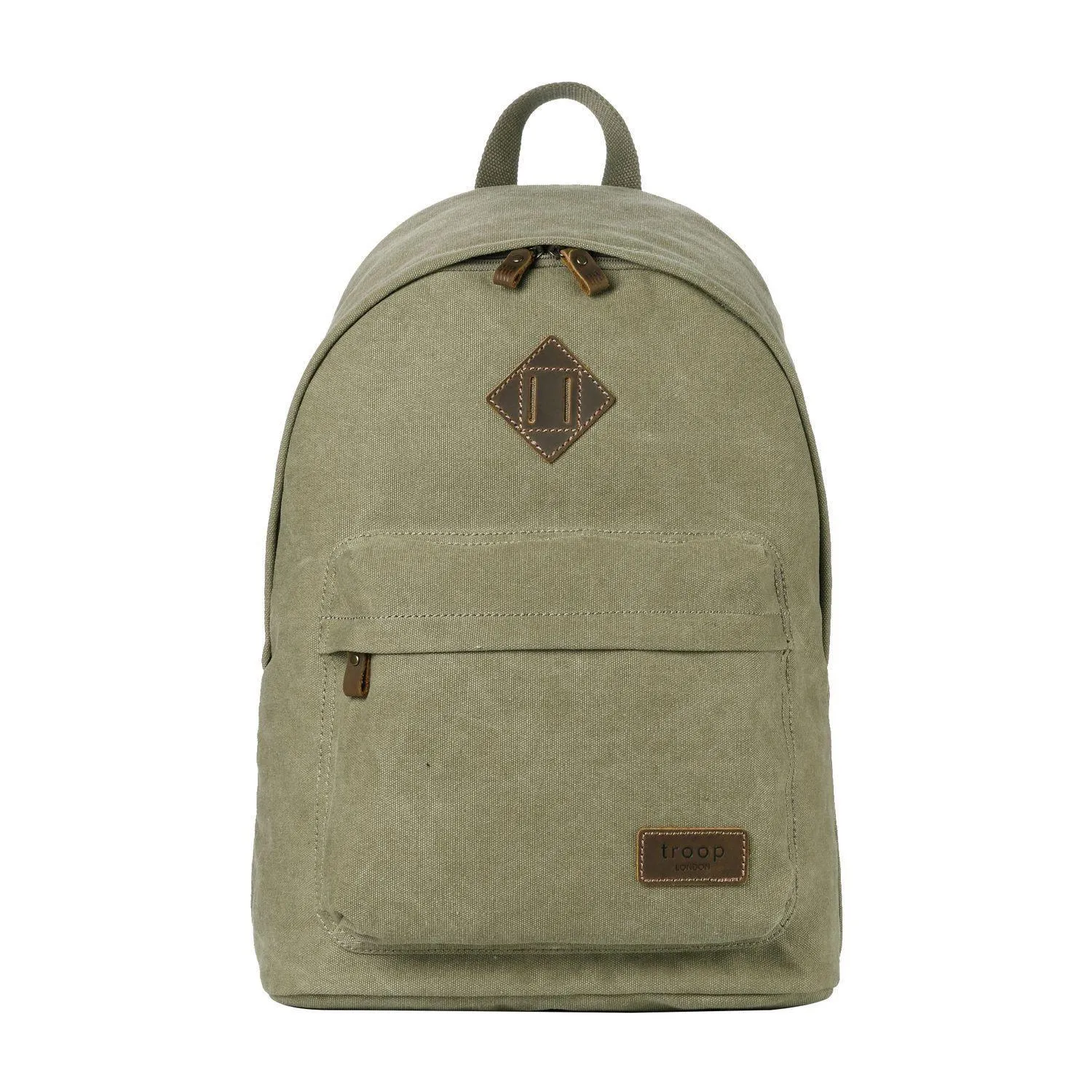 TRP0384 Troop London Heritage Canvas Backpack, Casual Daypack