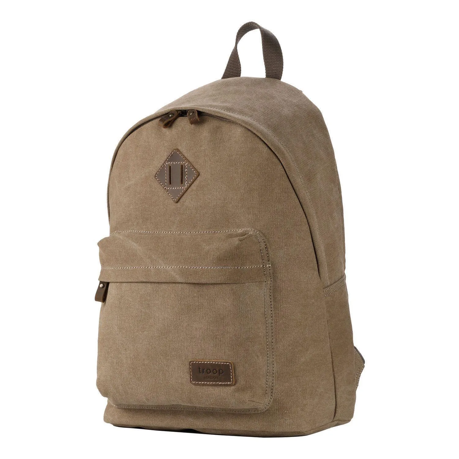 TRP0384 Troop London Heritage Canvas Backpack, Casual Daypack