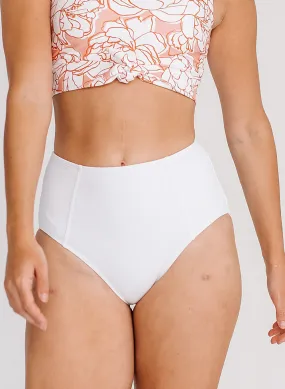 White High-Waist Bottoms